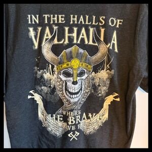 Nine Line Apparel Valhalla Viking Graphic T Shirt American Flag Military